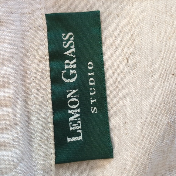 Vintage Lemon Grass Studio Embroidered Button Down Shirt. Cotton/Rayon/Linen - Picture 11 of 13